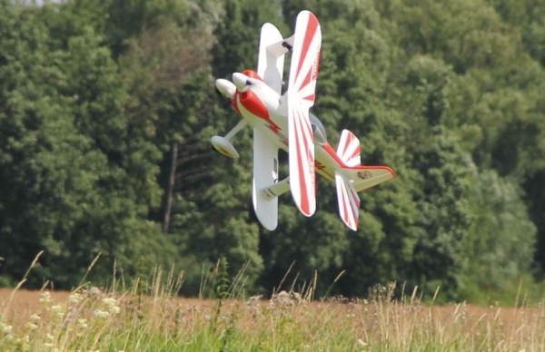 1-02130 TOMMY JR. Doppeldecker 90cm weiß/rot RR